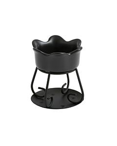 Yankee Candle Petal Bowl Potpourri Wax Burner Black